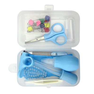 10 Pcs Newborn Baby Health Safety Scissors Medicine Feeder Grooming Kit Set