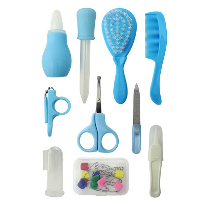 10 Pcs Newborn Baby Health Safety Scissors Medicine Feeder Grooming Kit Set