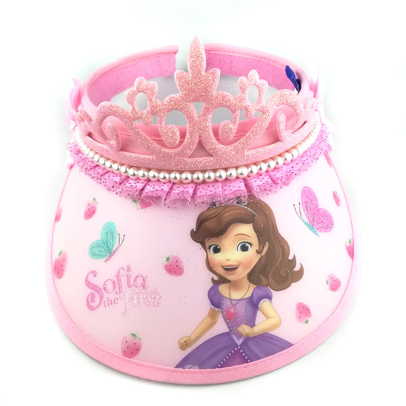 Disneyland Princess Sophia Baby Hat children&apos;s sun hat sunscreen sunshade hat girl air permeability