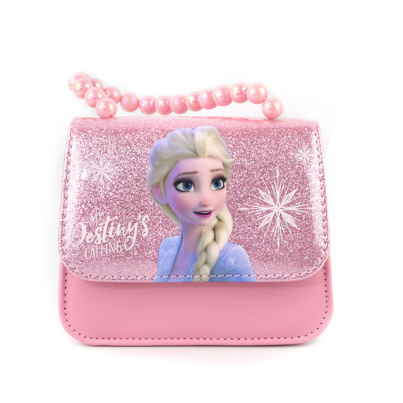 Disney children&apos;s handbag Issa messenger bag ice and snow 2 Pearl Bracelet Bag Shoulder Bag