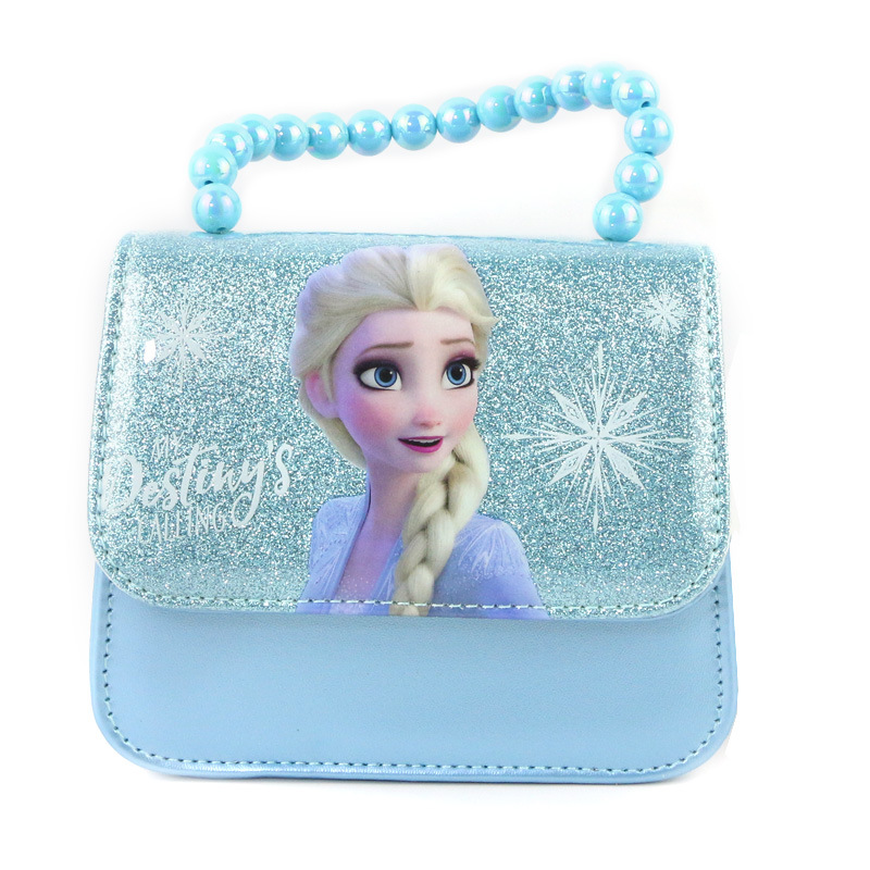 Disney children&apos;s handbag Issa messenger bag ice and snow 2 Pearl Bracelet Bag Shoulder Bag