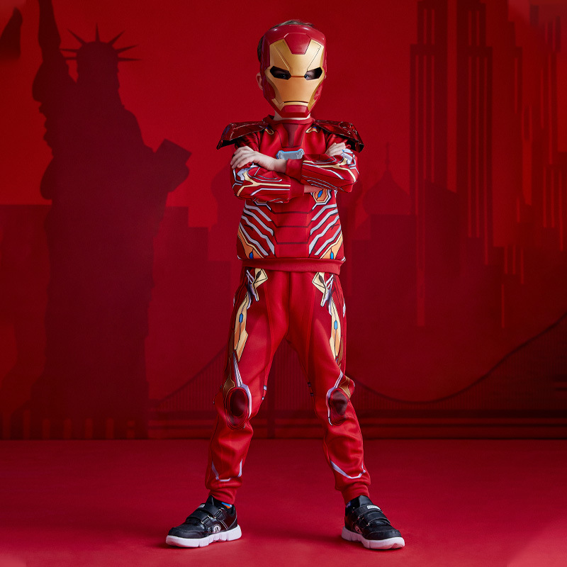 Disney&apos;s new marvel children&apos;s wear spider man US captain iron man clothes suit