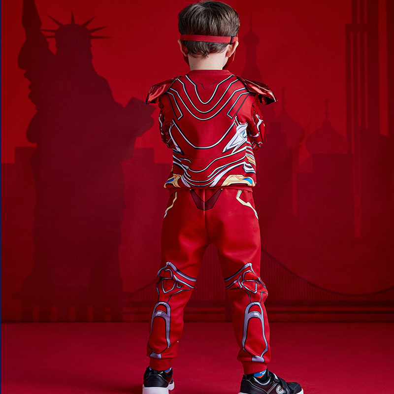 Disney&apos;s new marvel children&apos;s wear spider man US captain iron man clothes suit