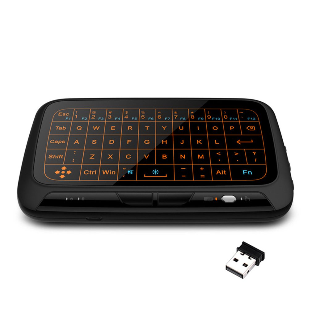 Backlit  Mini Wireless Keyboard English Air Mouse with Touchpad  Remote   2.4GHz AirFly Mouse Game
