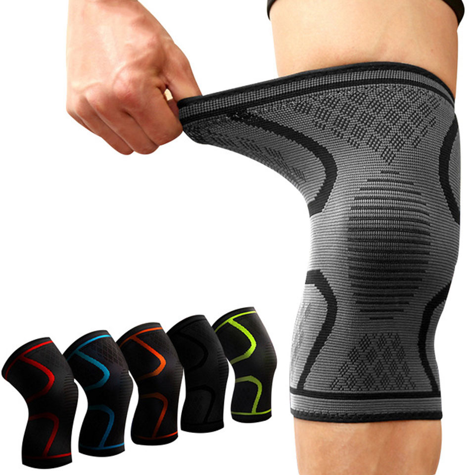 1PCS Fitness Running Cycling Knee Support Braces Elastic Nylon Sport Compression Knee Pad Sleeve