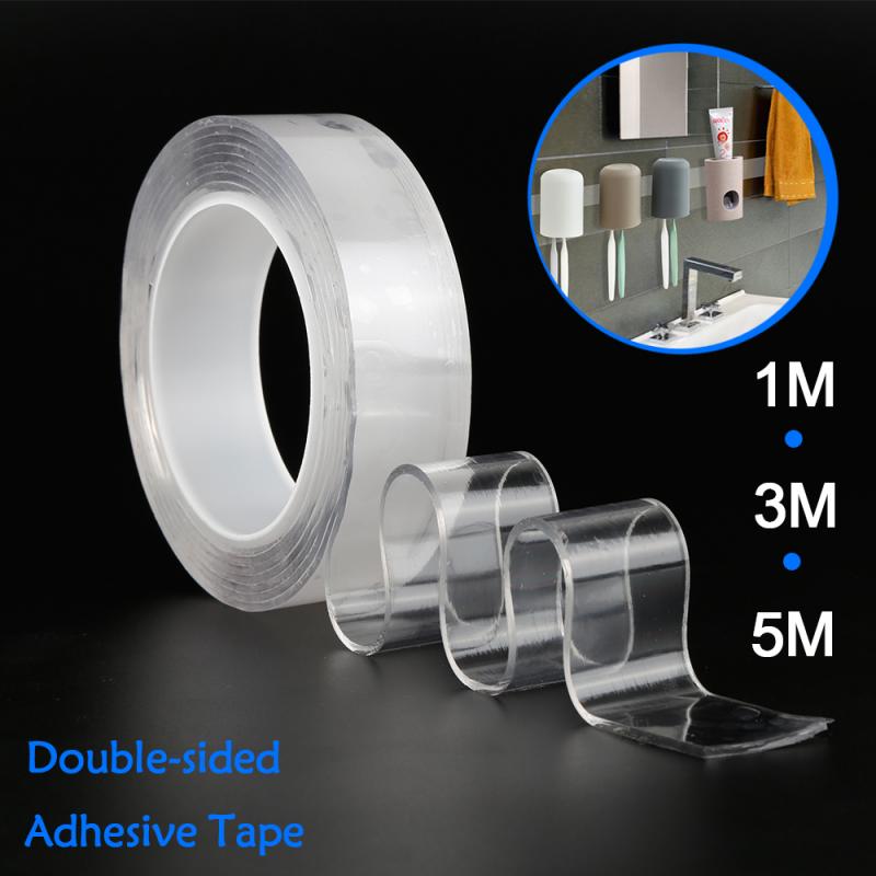 Double Sided Tape Nano Magic Tape Transparent No Trace Waterproof Adhesive Tape Nano Tape Clear