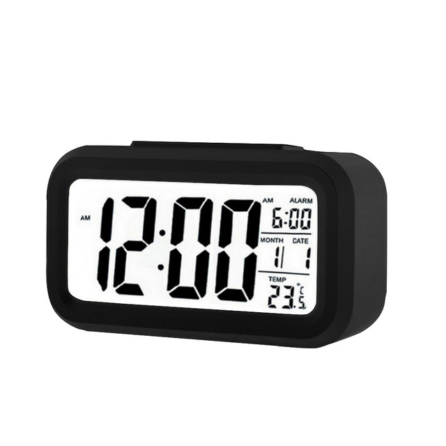 Electric Table Clock Electronic Digital Alarm Clock with LED Screen Desktop Clock