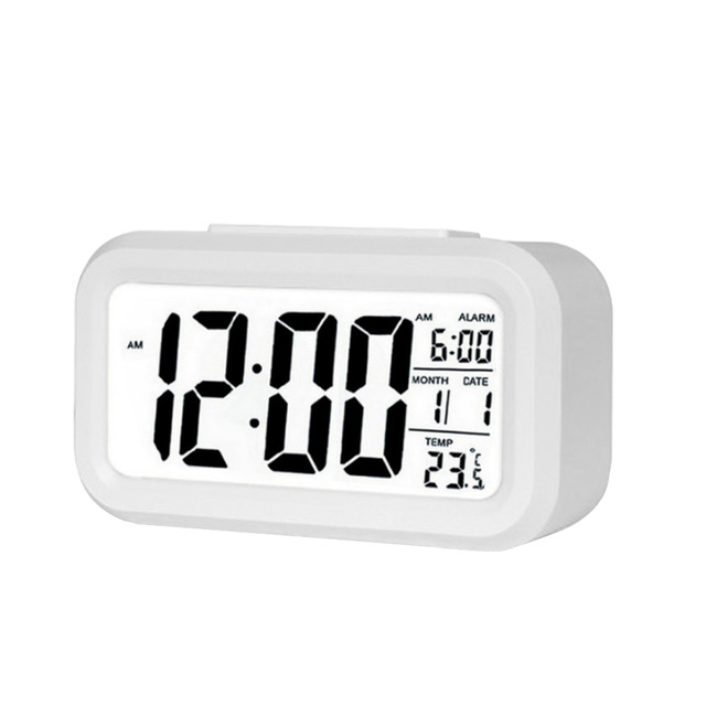 Electric Table Clock Electronic Digital Alarm Clock with LED Screen Desktop Clock