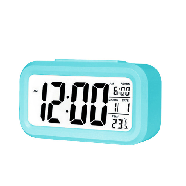 Electric Table Clock Electronic Digital Alarm Clock with LED Screen Desktop Clock
