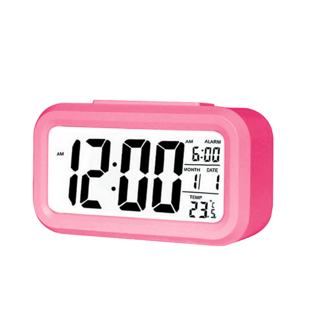 Electric Table Clock Electronic Digital Alarm Clock with LED Screen Desktop Clock