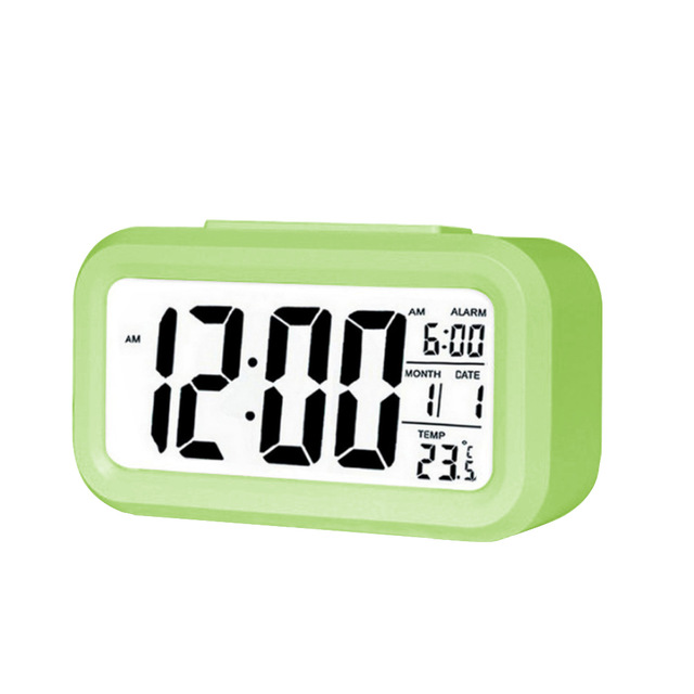 Electric Table Clock Electronic Digital Alarm Clock with LED Screen Desktop Clock