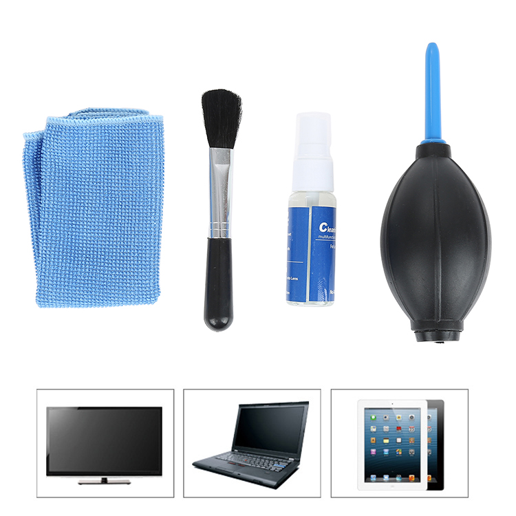 4 In 1 LCD Screen Cleaning Kit For Computer TV Mobile Phone Laptop Camera Latest Screen Cleaner