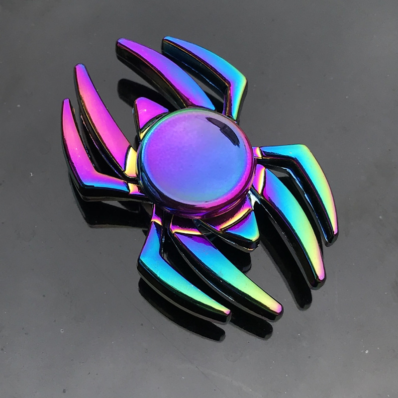 Finger Spinner Office Anxiety Relief Stress Fidget Gyro Flower / Tower / Spider Metal Hand Spinner