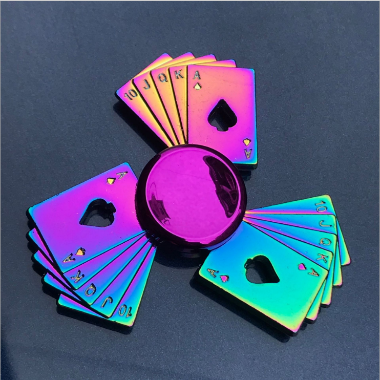 Finger Spinner Office Anxiety Relief Stress Fidget Gyro Flower / Tower / Spider Metal Hand Spinner