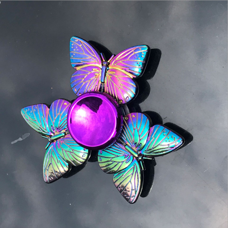 Finger Spinner Office Anxiety Relief Stress Fidget Gyro Flower / Tower / Spider Metal Hand Spinner