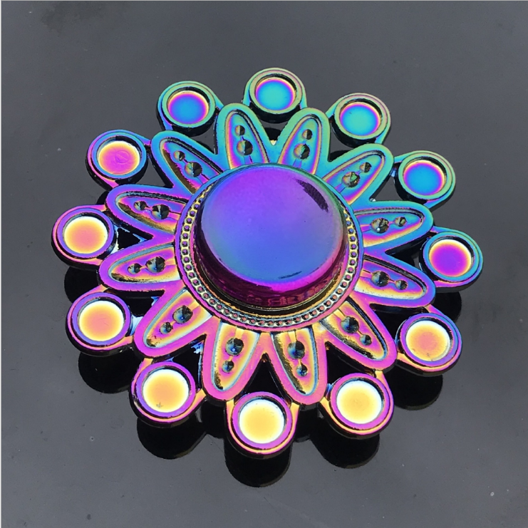 Finger Spinner Office Anxiety Relief Stress Fidget Gyro Flower / Tower / Spider Metal Hand Spinner