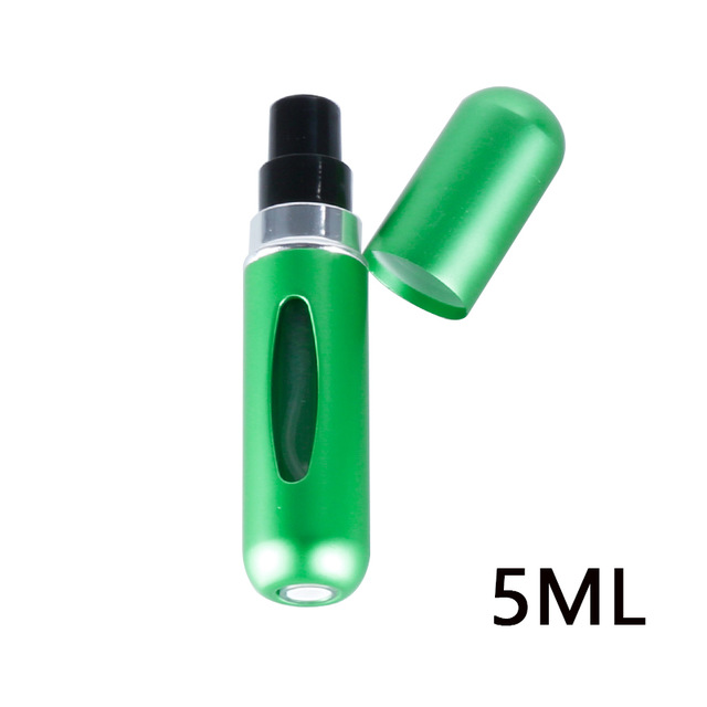 5/8ml Portable Travel Mini Container Aluminum Refillable Perfume Spray Bottle Empty Cosmetic Storage