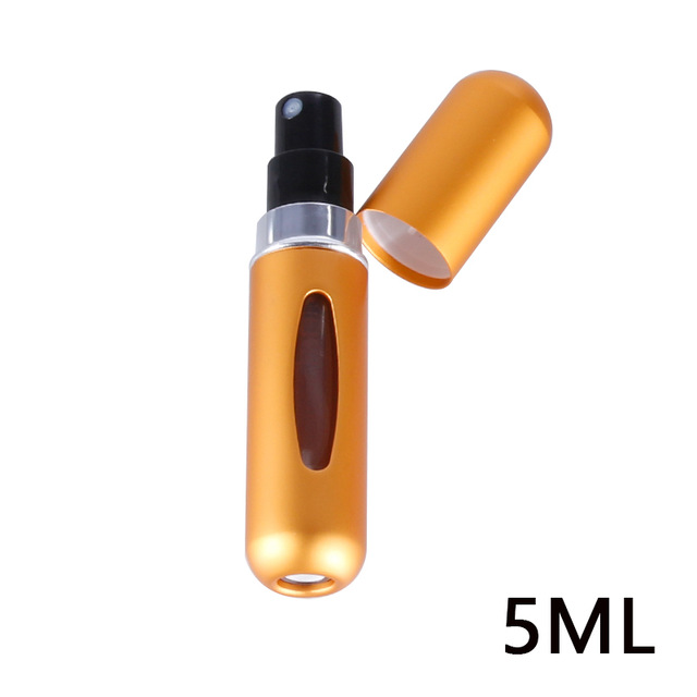5/8ml Portable Travel Mini Container Aluminum Refillable Perfume Spray Bottle Empty Cosmetic Storage