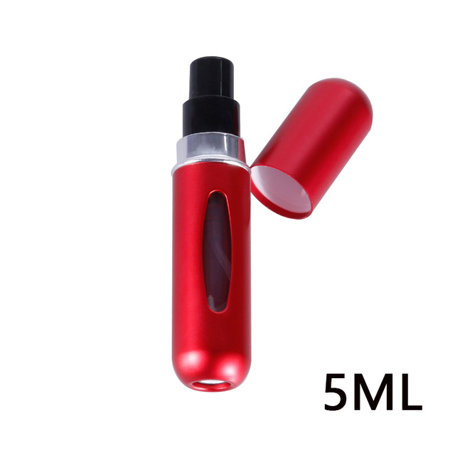 5/8ml Portable Travel Mini Container Aluminum Refillable Perfume Spray Bottle Empty Cosmetic Storage