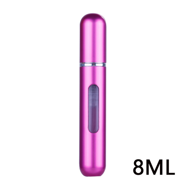 5/8ml Portable Travel Mini Container Aluminum Refillable Perfume Spray Bottle Empty Cosmetic Storage