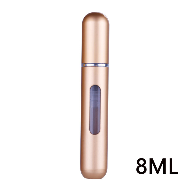 5/8ml Portable Travel Mini Container Aluminum Refillable Perfume Spray Bottle Empty Cosmetic Storage