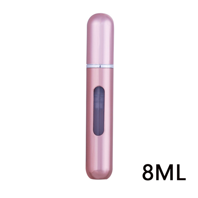 5/8ml Portable Travel Mini Container Aluminum Refillable Perfume Spray Bottle Empty Cosmetic Storage