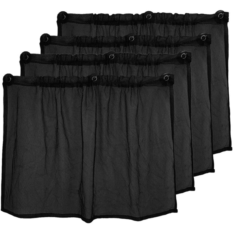 Car Window Sun Shade Auto UV Protection Net Mesh Curtain Sunshade Sunscreen Block Curtain