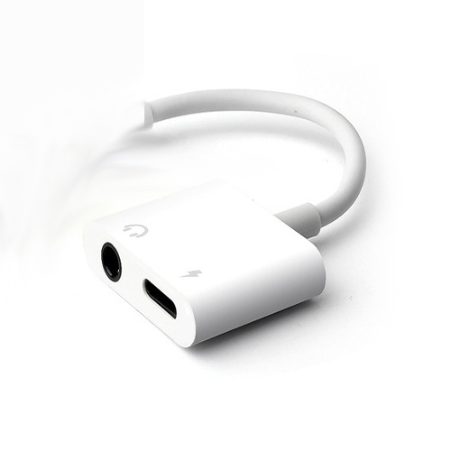 2 in 1 Headphone Adapter for iPhone 12 Charging Cable for iPhone 7/8/8 Plus/X/XR/XS