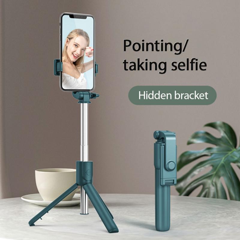 3 In 1 Wireless Bluetooth Selfie Stick Foldable Mini Tripod Expandable Phone Charms