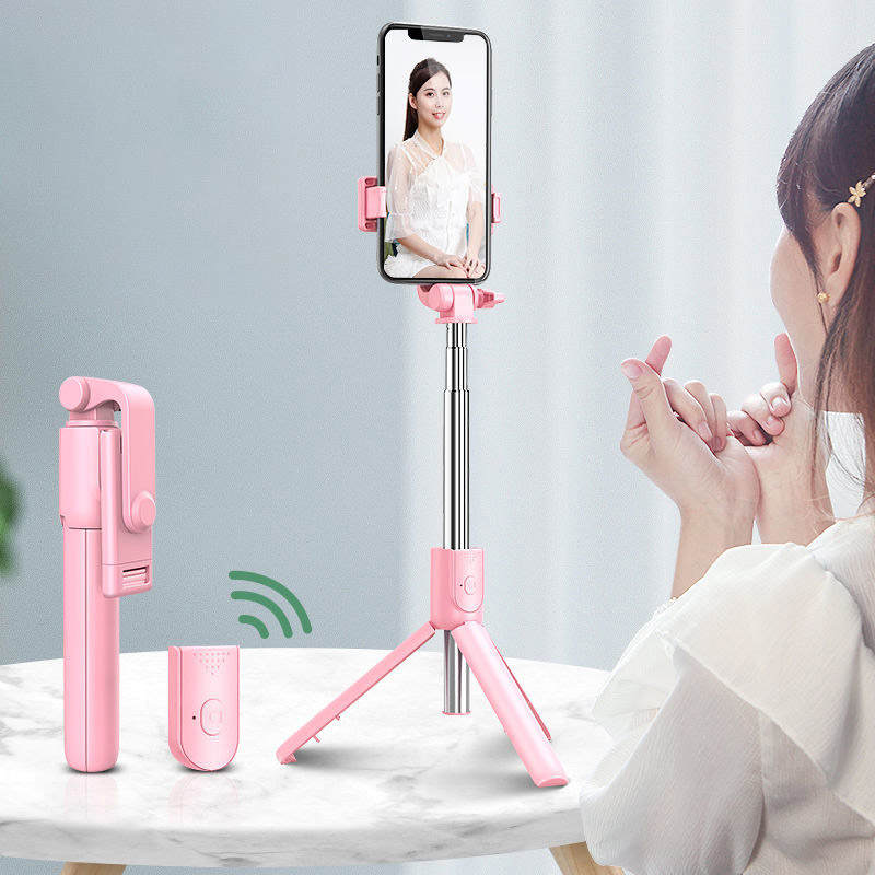 3 In 1 Wireless Bluetooth Selfie Stick Foldable Mini Tripod Expandable Phone Charms