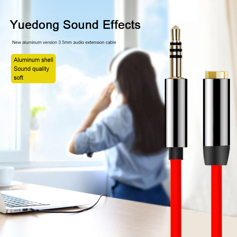 1m/2m/3m Headphone Extension Cable 3.5mm Jack Male to Female AUX Cable M/F Audio Stereo Extender