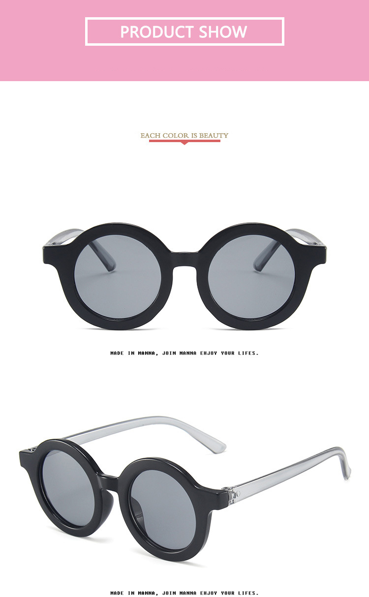 Fashion Retro Round Kids Sunglasses Boys Girls Sun Glasses Vintage Chirldren Sunglasses