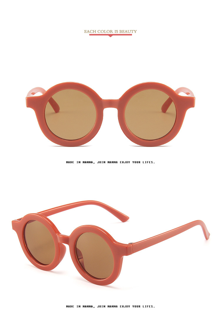 Fashion Retro Round Kids Sunglasses Boys Girls Sun Glasses Vintage Chirldren Sunglasses