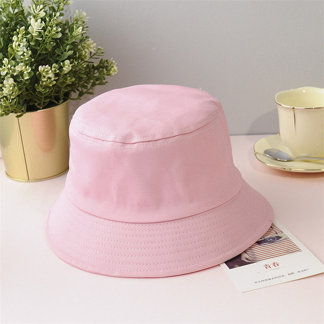 New Unisex Cotton Bucket Hats Women Summer Sunscreen Panama Hat Men Pure Color Sunbonnet Fedoras