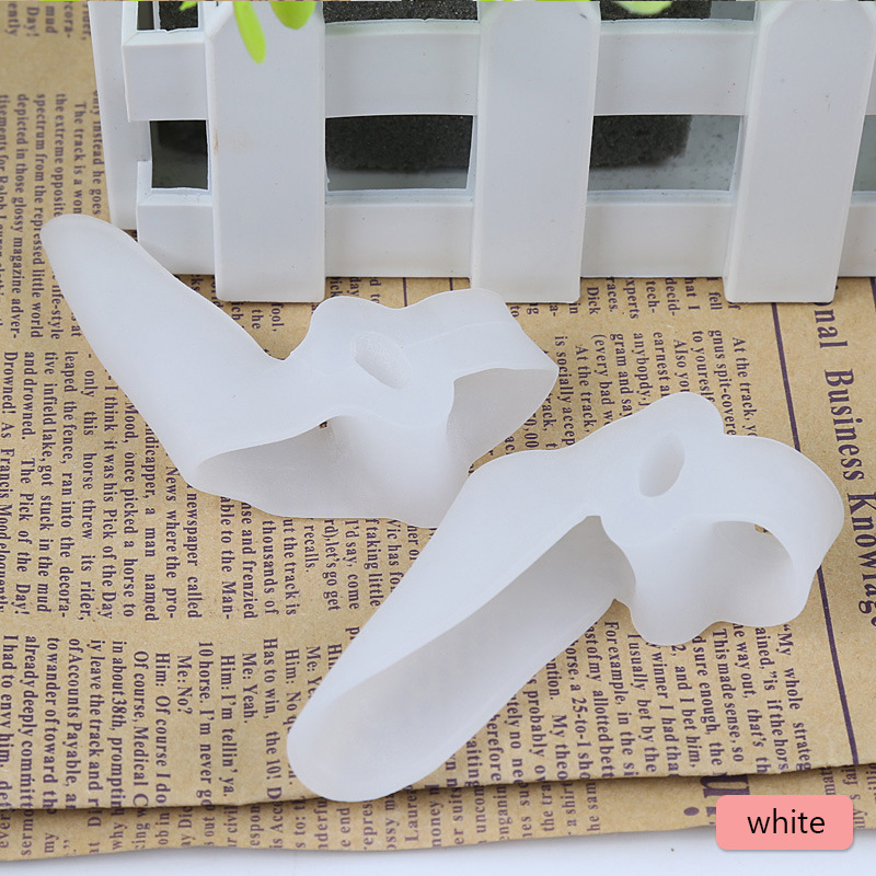 2PCS Silicone Gel Thumb Corrector Bunion Little Toe Protector Separator Hallux Valgus Finger