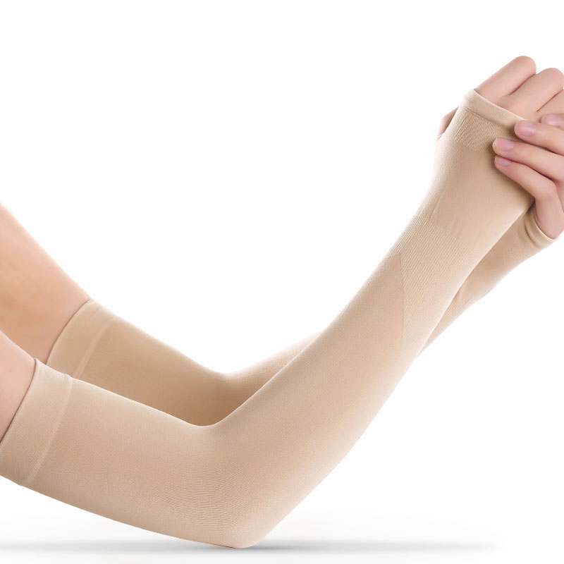 1 Pair UV Protection Long Arm Sleeve Running Golf Cycling Soft Cooling Warmer Gloves for Adult/Child