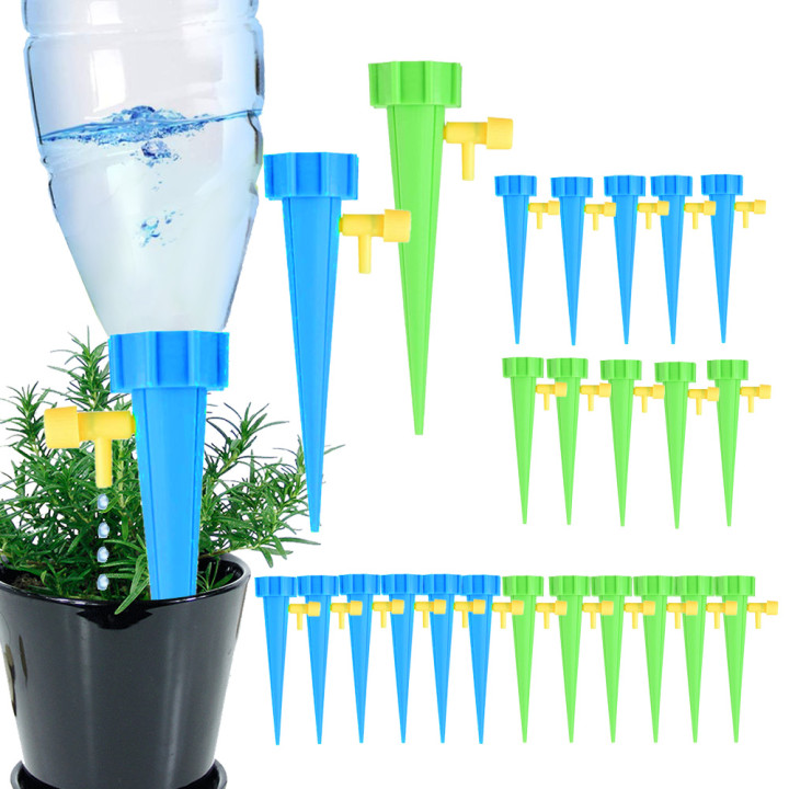 Automatic Drip Irrigation Tool Spikes Automatic Flower Plant Garden Watering System Kit 3/6/12/18PCS