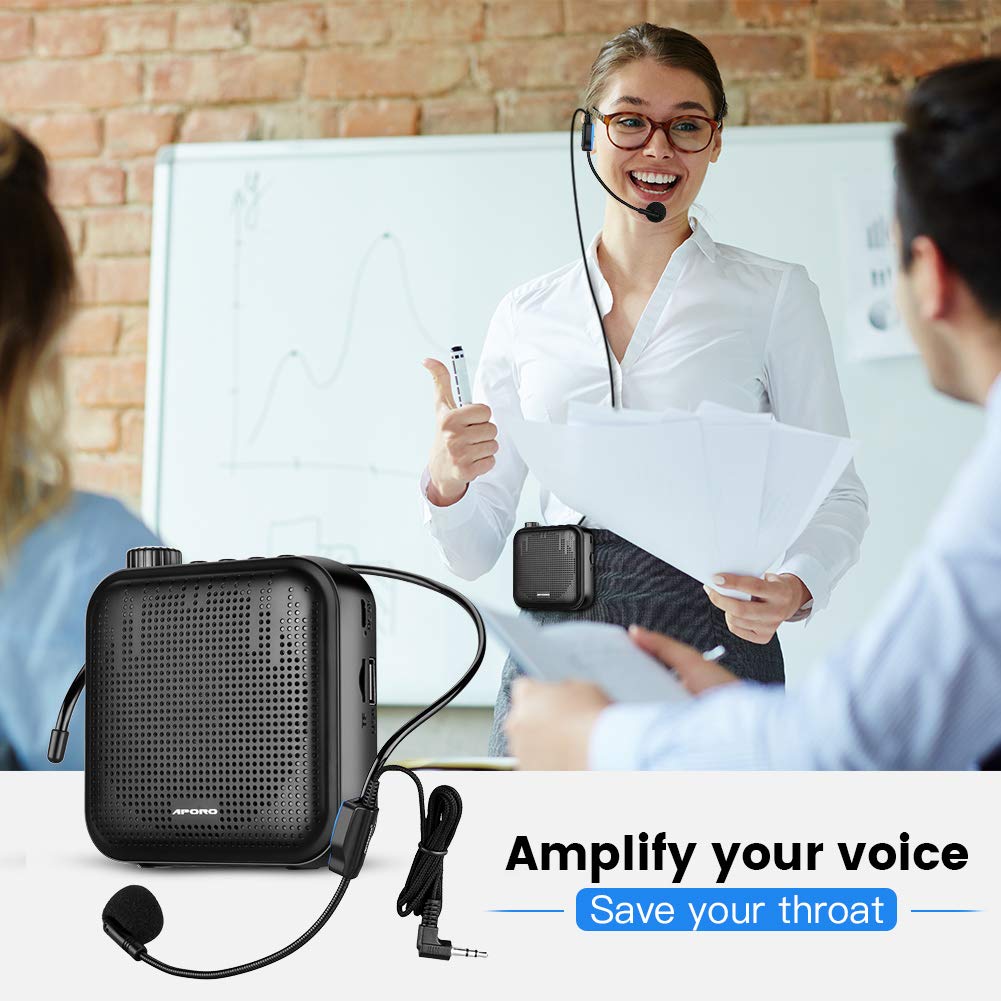 Portable Voice Amplifier Megaphone Mini Audio Speaker With Microphone Rechargeable Ultralight