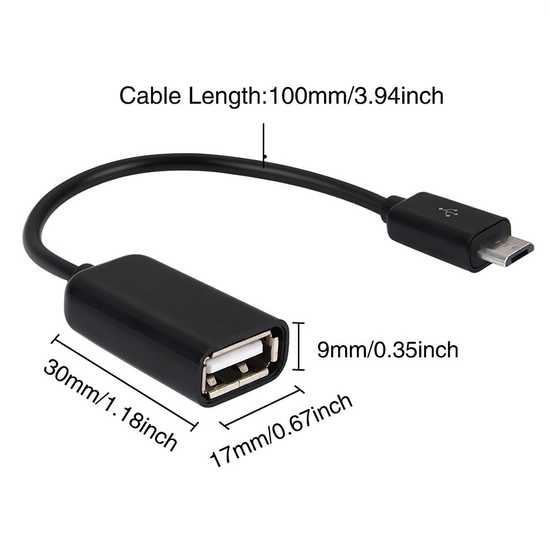 Micro USB OTG Micro-USB to USB A Adapter Cable