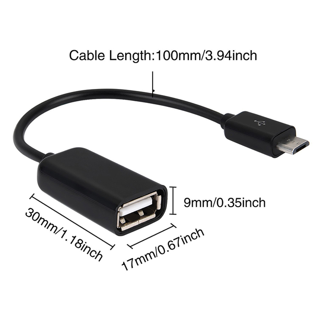 Micro USB OTG Micro-USB to USB A Adapter Cable