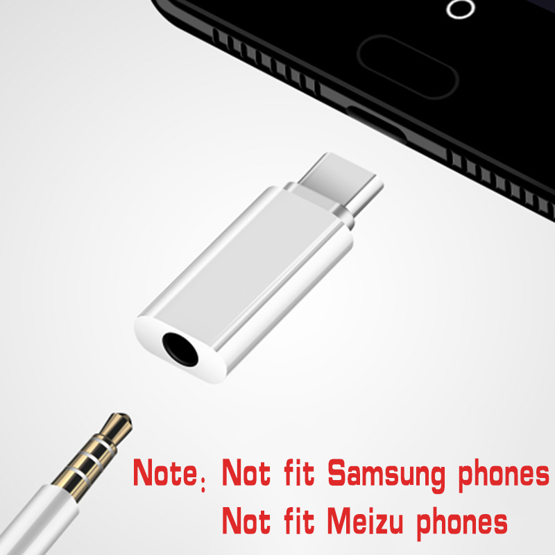 Type-C to 3.5mm Not for Samsung Jack Converter Earphone Audio Adapter Cable Type USB C to 3.5 mm Headphone Aux Cable