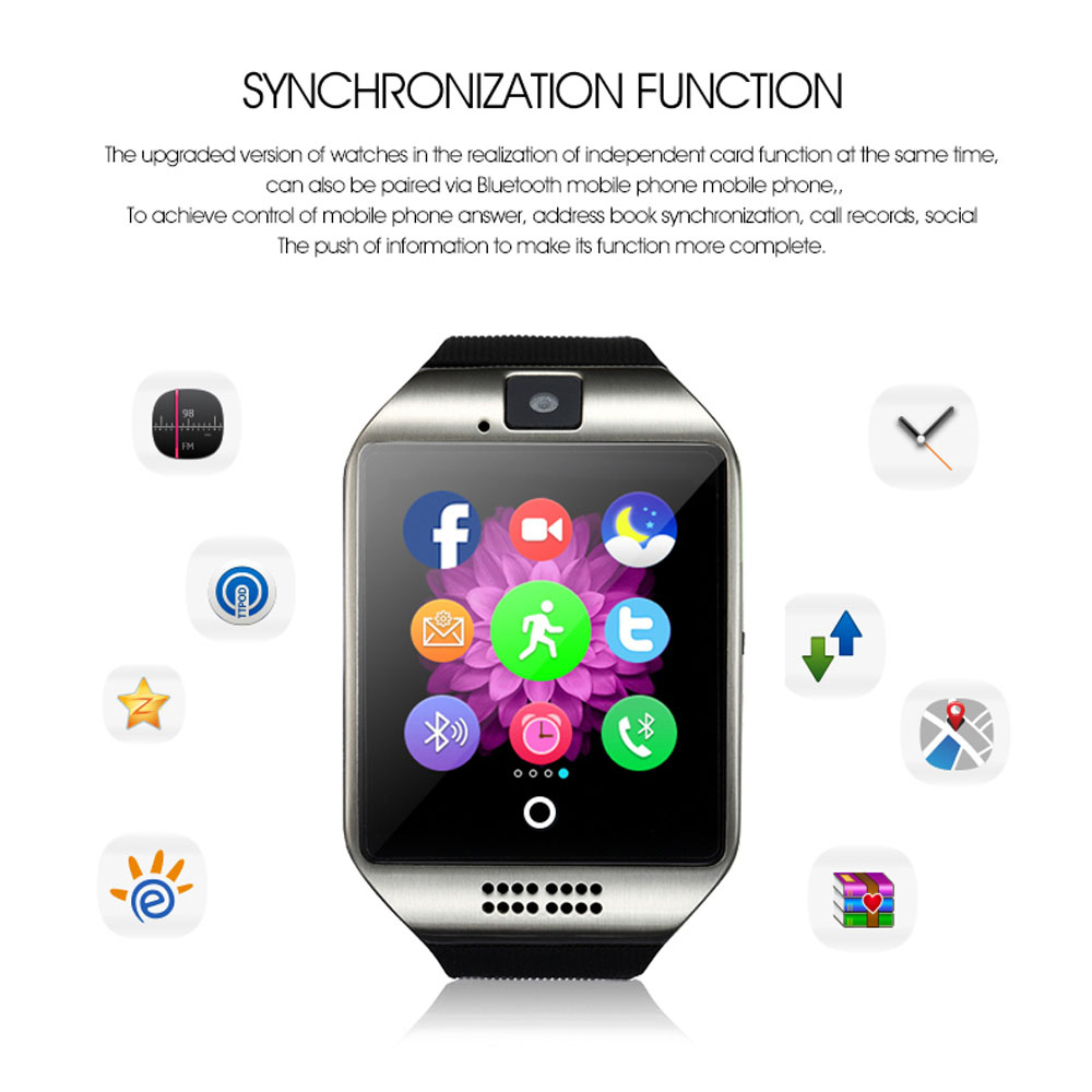 Bluetooth Call Smart Watch With Touch Screen Support Camera   Sport Fitness Sleep Tracker Heart
