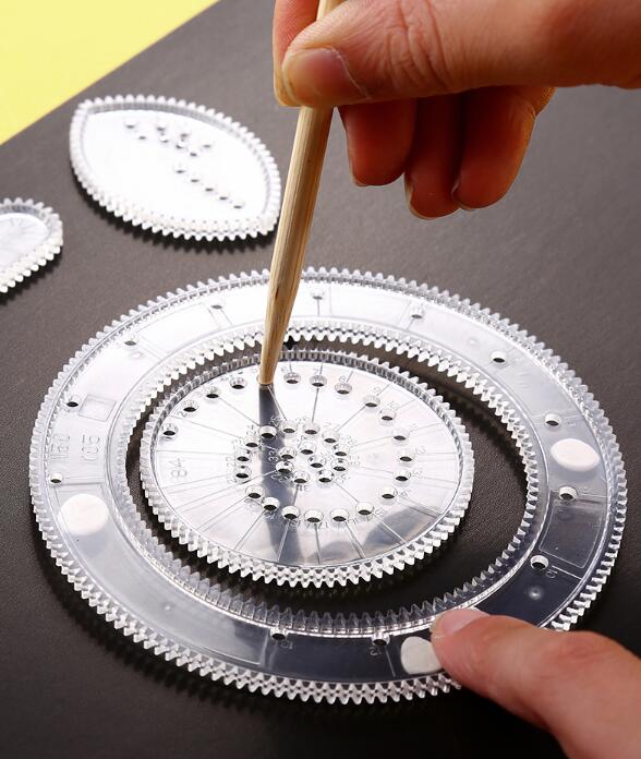 Spirograph Drawing Toys Set Interlocking Gears Wheels Painting Drawing Accessories Creative