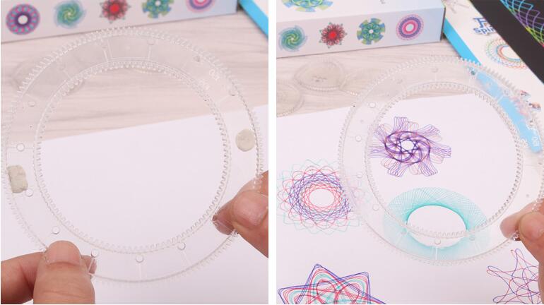 Spirograph Drawing Toys Set Interlocking Gears Wheels Painting Drawing Accessories Creative