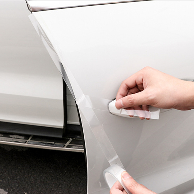 Car Stickers Door Edge Protector Universal Car Door Sill Sticker Anti Scratch Transparent Film