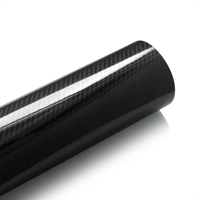 100*30 High Glossy 5D Carbon Fiber Wrapping Vinyl Film Motorcycle Tablet Stickers And Decals