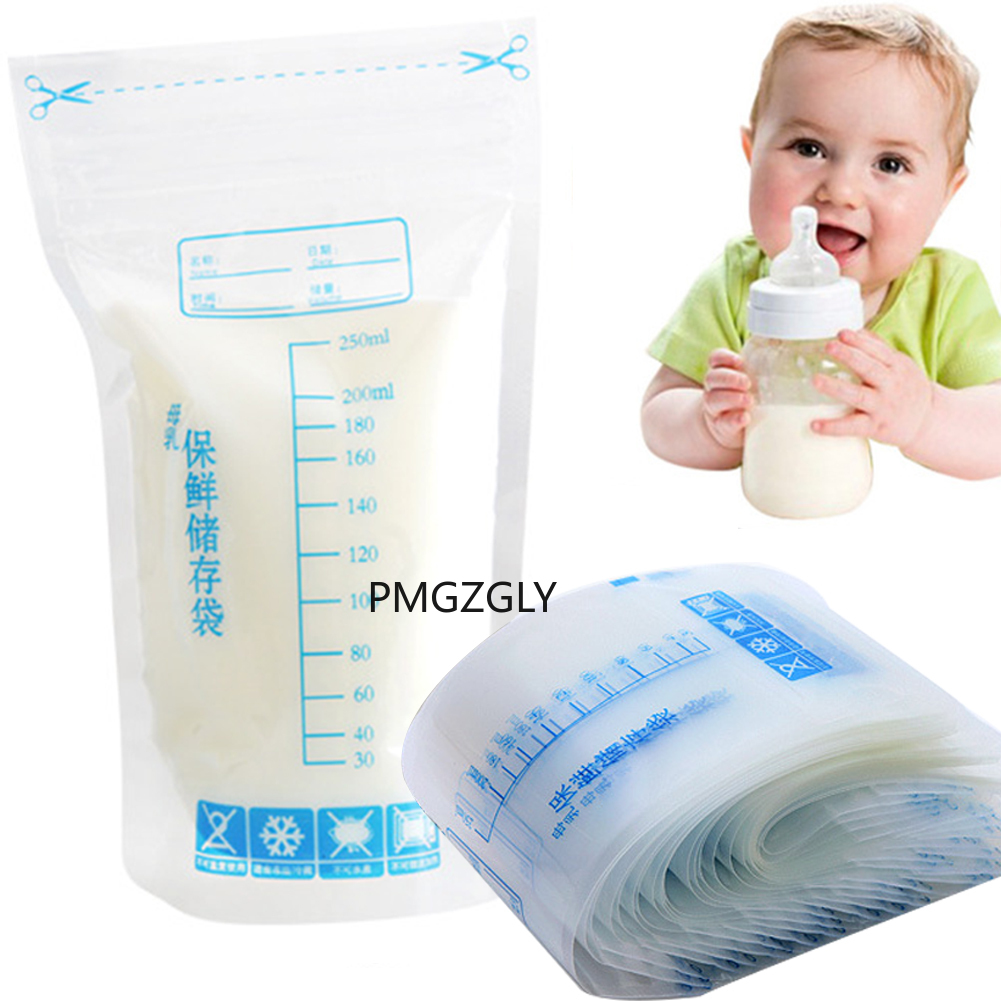 30pcs Breast Milk Storage Freezer Bag Disposable Labels Safe Baby Food Storage Feeding Baby Food