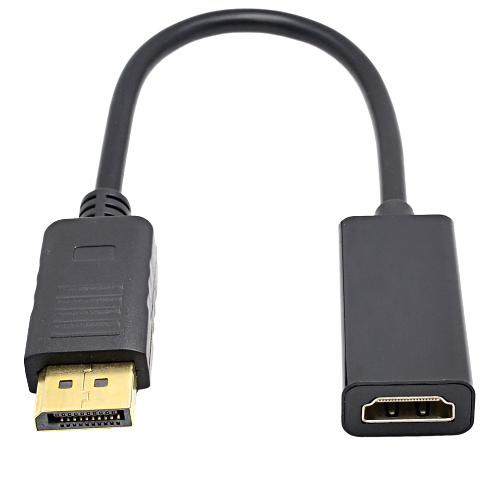 DP to HDMI-compatible Cable Adapter Male To Female For HP/DELL Laptop PC Display Port to 1080P