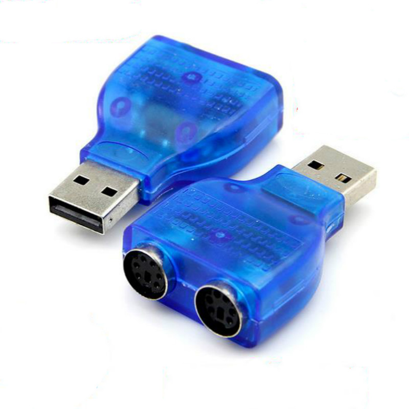 Slim USB 2.0 to PS/2 adapter dongle To use your PS/2 Keyboard/Mouse on a USB port computer