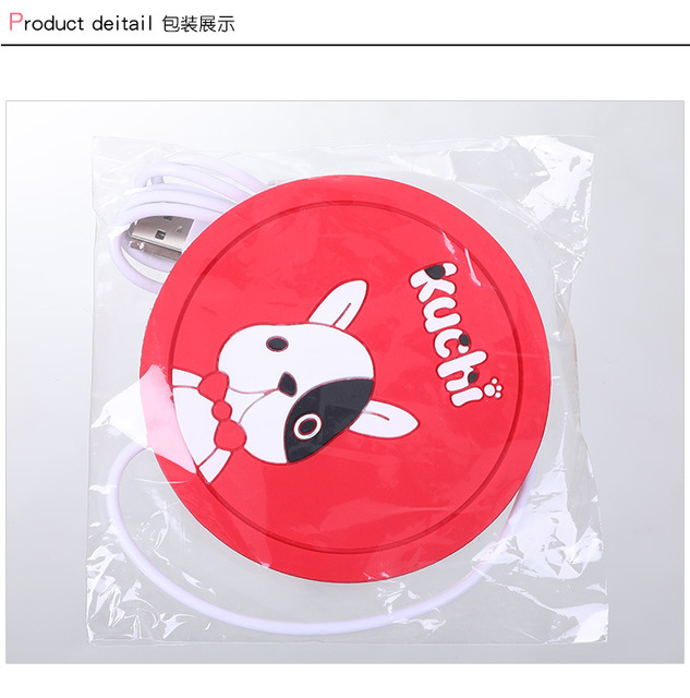 USB Cartoon Original USB Wood Grain Cup Warmer Heat Beverage Mug Mat Keep Drink